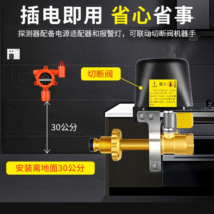 小型餐饮厨房用燃气报警器BYXYQ-YJ-619